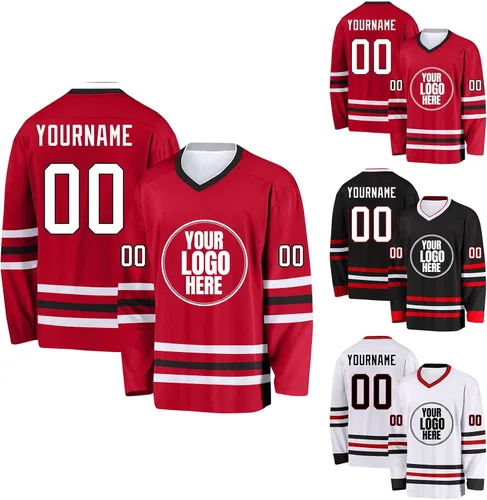 Miniatura 24 de Camisetas de hockey personalizadas para niños y niñas, camiseta de hockey personalizada para niños, regalos de hockey personalizados