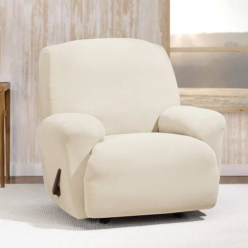 Miniatura 2 de SureFit Form Fit - Funda elástica para cojín de silla Morgan, de una pieza, de poliéster y elastano, lavable a máquina
