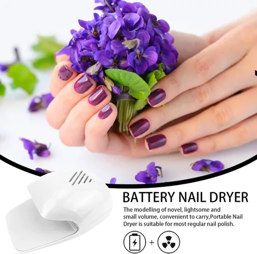 Miniatura 4 de Secador de uñas portátil, secado rápido, esmalte de uñas regular, soplador de aire, secadora de uñas, máquina de esmalte de uñas, secador