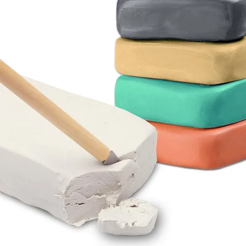 ReArt Arcilla de secado al aire para modelar, 1 kilogramo Ideal para principiantes y escultores avanzados Arcilla de modelar multiusos (set de 5
