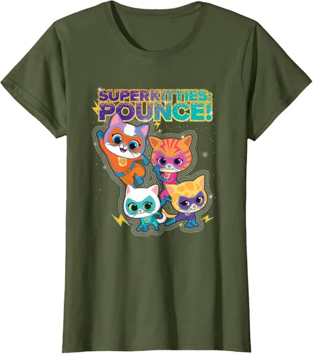 Miniatura 64 de Disney Junior SuperKitties Pounce! Camiseta de equipo completo, talla S