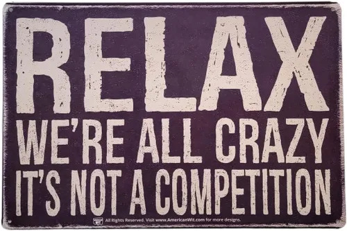 Miniatura 6 de AMERICAN WIT Cartel de metal divertido de 8 x 12 pulgadas con texto en inglés «I Prefer Not To Think Before Speaking, I Like Being Just As Surprised