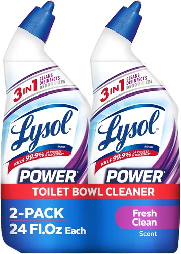 Miniatura 17 de Lysol Limpiador de inodoro, suministros de limpieza de baño de máxima resistencia, limpiador de taza de inodoro en gel adherente, esencial