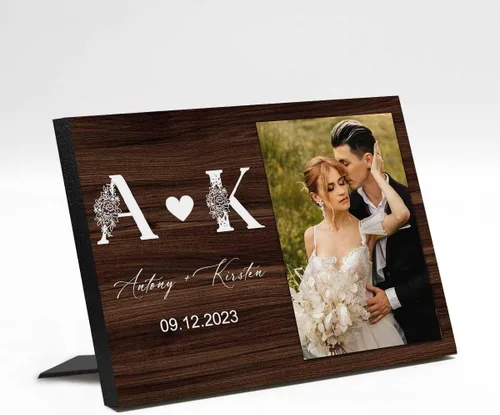 Miniatura 16 de Marco de fotos de boda personalizado con nombre de foto, regalos de boda personalizados para parejas, marco de fotos de boda personalizado, regalo