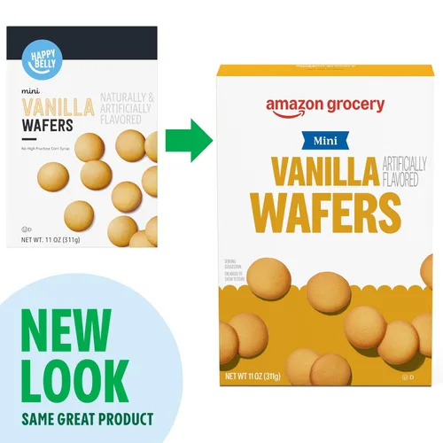 Miniatura 4 de Amazon Grocery, Mini Galletas de Vainilla, 11 onzas (anteriormente Happy Belly, el empaque puede variar)