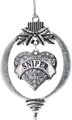 Miniatura 163 de Inspired Silver Adornos festivos de dije de corazón pave de plata con circonitas cúbicas