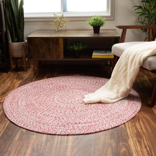 Miniatura 28 de Super Area Rugs Farmhouse - Alfombra trenzada de algodón reversible para cocina, gris y blanco, 4 x 6 pies, ovalada