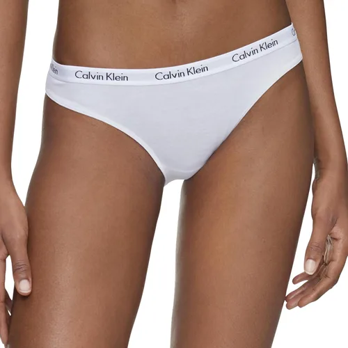Miniatura 4 de Calvin Klein - Calzones bikini elásticos de algodón con logotipo de carrusel para mujer, paquete múltiple, NegroBlancoGris (BlackWhiteGrey Heather)