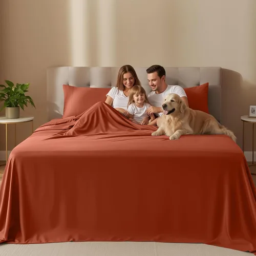 Miniatura 2 de Juego de sábanas King de Utopia Bedding – 4 piezas de sábanas para cama tamaño King, microfibra suave y transpirable, incluye 1 sábana bajera, 1