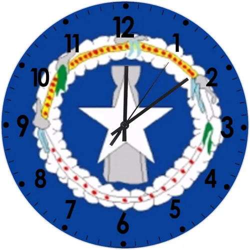 Miniatura 254 de Cheyan Reloj de pared con bandera de Canadá de 12 pulgadas, silencioso, sin tictac, de PVC, funciona con pilas, reloj redondo decorativo, regalo
