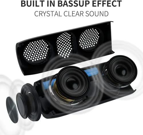 Miniatura 3 de Altavoz Bluetooth, altavoces Bluetooth MusiBaby M88, altavoz inalámbrico, altavoces Bluetooth inalámbricos, doble emparejamiento, Bluetooth 5.0