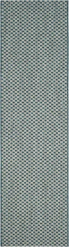 Miniatura 2 de SAFAVIEH Courtyard Collection CY8653 - Tapete de pasillo para interiores y exteriores, fácil de fregar para patio, patio trasero, 2.3 x 20 pies