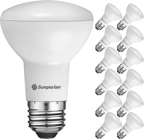 Miniatura 8 de SUNPERIAN Bombilla LED BR20, 6 W = 50 W, 2700 K blanco cálido, 550 lúmenes, bombillas de inundación regulables para latas empotradas, clasificación