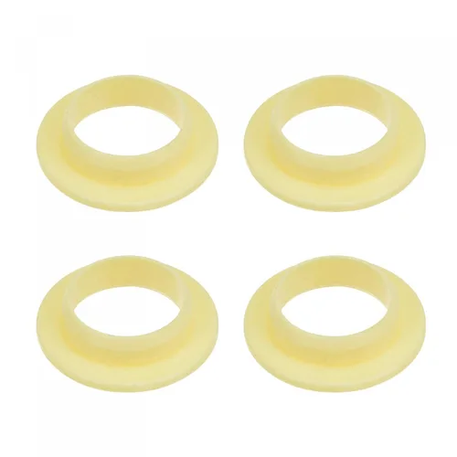 Miniatura 11 de uxcell Rodamientos de manga con bridas 0.315 in diámetro interior 0.394 in OD 0.394 in longitud POM envueltos bujes sin aceite amarillo 4pcs