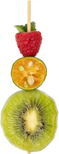 Miniatura 12 de Púas de bambú de 7.5 pulgadas, 100 púas desechables para aperitivos, resistentes, diseño triangular, púas de madera de bambú natural