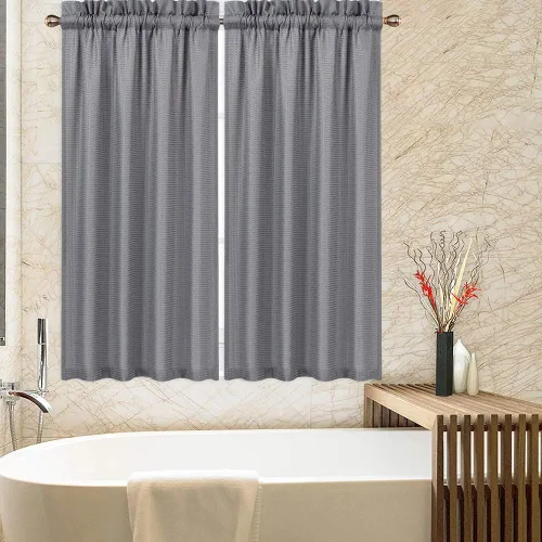 Miniatura 15 de CAROMIO - Cortina para cocina, cortina texturizada, cortinas para ventana de baño, varios tamaños