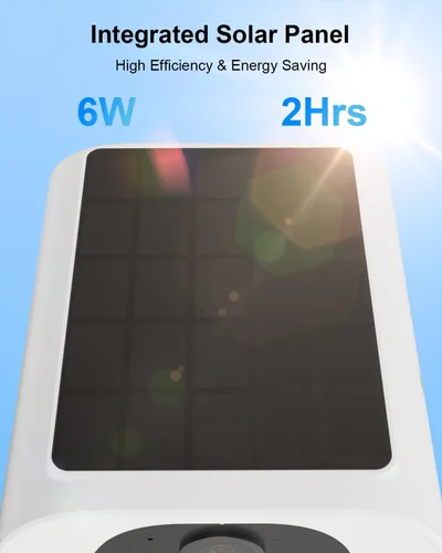 Miniatura 3 de ANRAN Cámara de seguridad solar de 5 MP para exteriores, cámara inalámbrica WiFi alimentada por batería para vigilancia del hogar con panel solar
