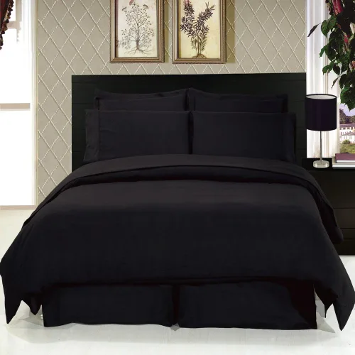 Miniatura 5 de Royal Hotel Bedding Juego de sábanas de microfibra cepillada sin arrugas de chocolate sólido individual, bolsillo profundo, 3.35 oz/m², sábanas 100%
