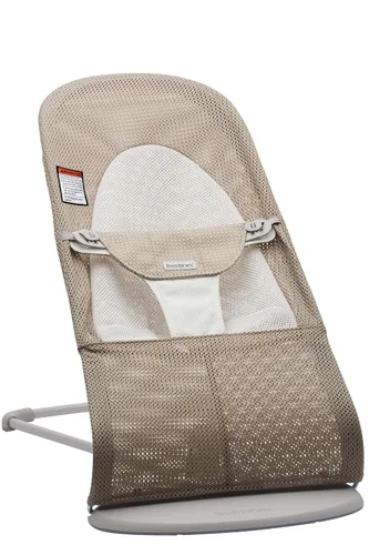 Miniatura 17 de BabyBjörn Bouncer Balance Suave, beige claro, tejido/jersey, tritela Asiento gorila ajustable 2 en 1 para bebé y silla para niños pequeños, recién