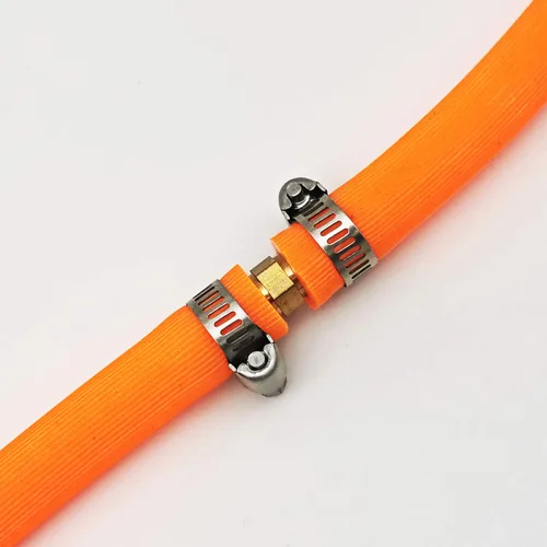 Miniatura 5 de Da by 3 unids 1/2" (12.5mm) Barb Splicer Mender Hose Latón Barb Fitting con 6 abrazaderas de tubo de acero inoxidable para agua/combustible/aire