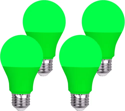 Miniatura 11 de GREENIC Bombillas rojas de 9 W (equivalente a 60 vatios), base E26 de 120 V, luces LED rojas A19 para dormitorio, porche, vacaciones, fiesta, día