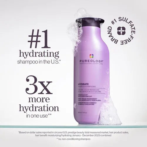 Miniatura 3 de Pureology Kit de Champú y Acondicionador Hidratante - Para Cabello Seco, Medio a Grueso y Teñido, Suaviza y Hidrata Profunda, Sin Sulfatos