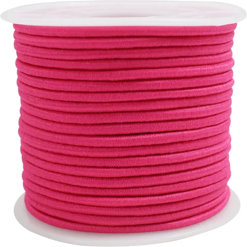 Miniatura 12 de 12 rollos de cuerda elástica colorida de 2 mm de diámetro, cuerda elástica redonda azul con cuentas para cuentas de burbuja de silicona Pony