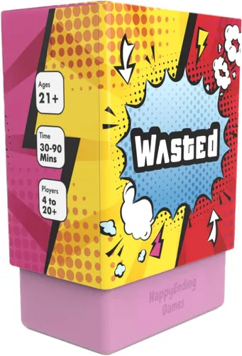 Miniatura 2 de WASTED - El juego de fiesta de Happy Ending Games - Tarjetas de juego - Juego de mesa de desafíos (versión en español)