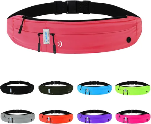 Miniatura 15 de WATERFLY Riñonera para correr con cinturón de carrera: Corredor Maratón Jogging Riñonera Deportiva Ejercicio Ejercicio Fitness Soporte para Teléfono