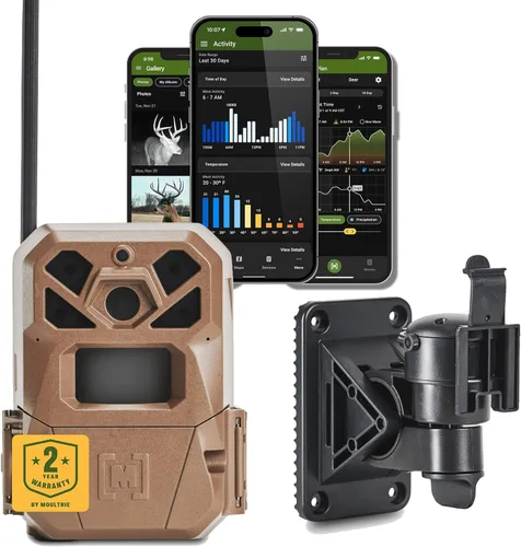 Moultrie Edge 2 Cellular Trail Camera - Auto Connect Nationwide 4G LTE - On Demand 36MP Photo - 1080P Video with HD Audio - 100 Ft Detection Range -