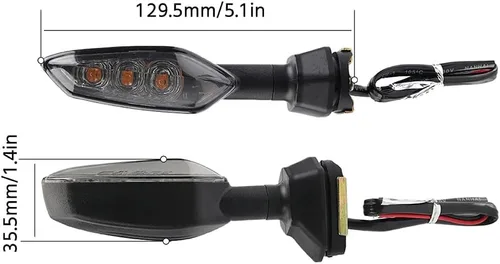 Miniatura 4 de Luz de señal de giro F para Kawasaki Z1000 Z900 Z800 Z750 Z650 Z300 Z400 Z125 para Ninja ZX6R accesorios de motocicleta indicador Y