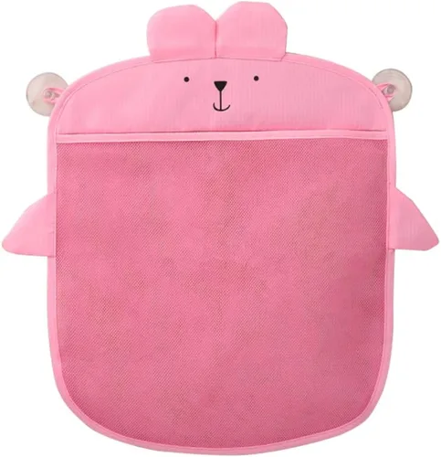 Surakey Almacenamiento de juguetes de baño para niños, niños pequeños, organizador de baño de bebé, bañera, soporte de juguetes de baño, red de