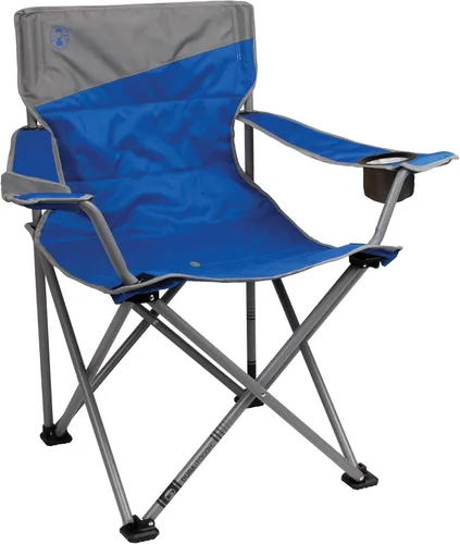 Coleman Big-N-Tall Camping Chair with Cup Holder & Side Pocket, Water-Resistant XL Outdoor Seat Supports up to 600 lbs, Great for Camping,