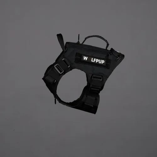 Miniatura 6 de Arnés táctico para perro (negro alfa, mediano)