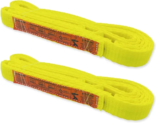 Miniatura 29 de Correa de 1 capa de 1" x 4 pies para elevación 2 paquetes Correas de amarre resistentes para aparejo, movimiento, remolque y elevación KODIAK STRAPS