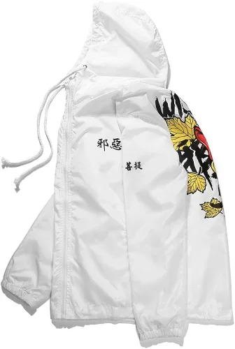 Miniatura 3 de Chaqueta rompevientos Aitfineism para hombre, liviana, con capucha y cordón