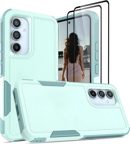 Miniatura 160 de Jeylly Compatible con Samsung Galaxy A22 5G Funda, Funda Samsung A22 5G con 2pcs protectores de pantalla de vidrio templado