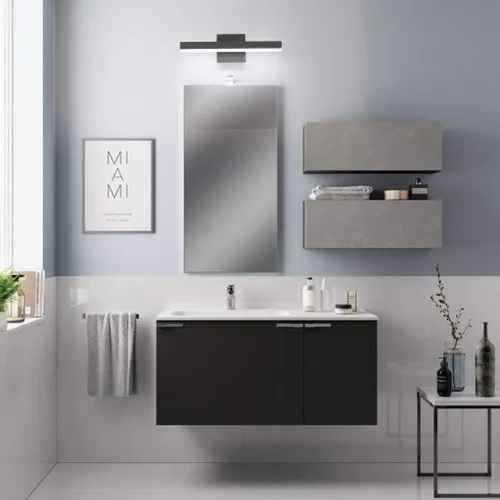 Miniatura 3 de Aipsun - Lámpara LED para baño moderna, color negro