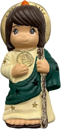 Mis Jarritos Clay Baby Saint Jude - Figura decorativa religiosa, estatua de decoración religiosa, San Judas Tadeo Bebe, Estatua de decoración