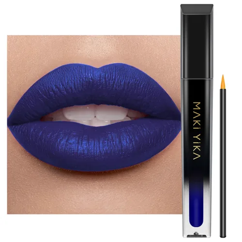 Miniatura 11 de MAKI YIKA Lápiz labial rojo burdeos para mujer, pintalabios de larga duración, sin manchas, mate, líquido, a prueba de transferencia, sin crueldad