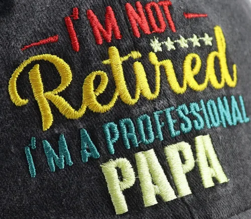 Miniatura 3 de World's Best Dad Hat para hombre, divertido gorro de béisbol de algodón ajustable bordado profesional