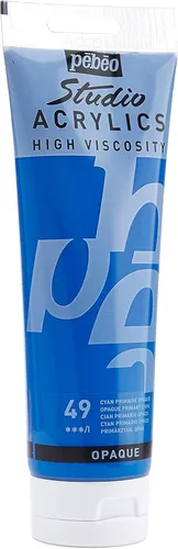 Miniatura 85 de PEBEO Studio Acrílicos de Alta Viscosidad, Acrílico Fino, 250 ml - Plata Iridiscente, 8.45 Fl Oz (Paquete de 1)