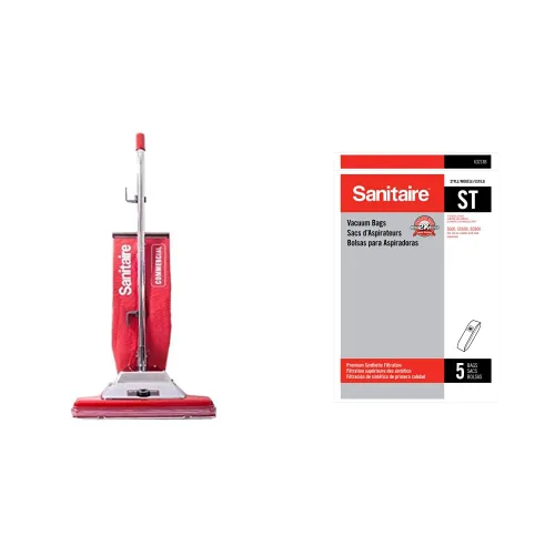 Miniatura 6 de Sanitaire SC899H SC899 Tradition QuietClean aspiradora vertical roja, 10.5" x 16.5" x 20.5" SC679K Tradition aspiradora vertical comercial