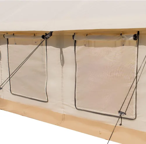Miniatura 7 de WHITEDUCK Alpha Pro - Tienda de campaña de lona impermeable para 4 estaciones, para acampar y cazar, con marco de aluminio resistente, ideal