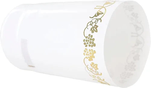 Miniatura 5 de Cápsulas termorretráctiles de PVC para botellas de vino - 100 unidades (blanco con oro)