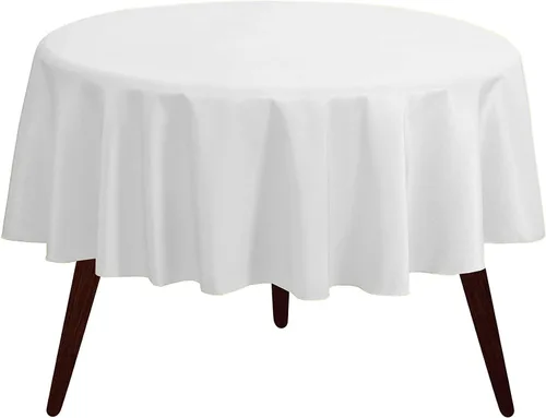Miniatura 30 de Pomp Mantel Premium de Poliéster de 60" x 84" en Color Amarillo Plátano Tela Fácil de Cuidar, Resistente a Arrugas y Manchas Para Mesa Banana