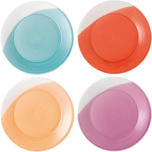 Miniatura 13 de Royal Doulton 1815 Juego de 4 platos llanos con patrones mixtos