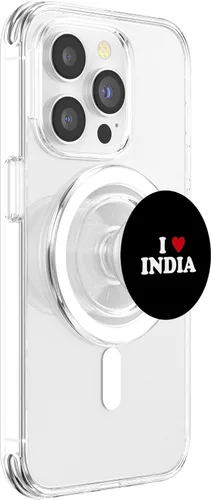 Miniatura 3 de Country Heart Pride - Funny I Love India PopSockets MagSafe PopGrip for iPhone
