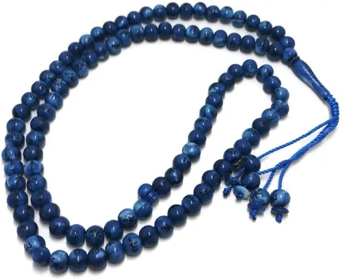 Miniatura 3 de Tasbih musulmán 99 cuentas de Rosay AMN-184 Islam Oración dhikr Misbaha con nombres de Allah Muhammad grabados en la religión islámica Eid Ramadán