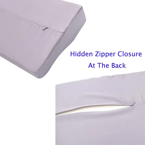 Miniatura 4 de Funda de almohada de seda para almohada ortopédica para dormir, funda de almohada de seda de morera pura para almohada cervical ergonómica, funda